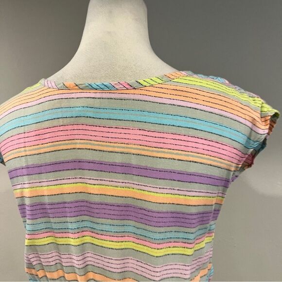 Mossimo Striped Multicolor short sleeve Casual Dress size small - Picture 6 of 11